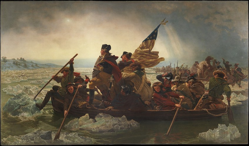 Washington Crossing the Delaware Painting by Emanuel Leutze
