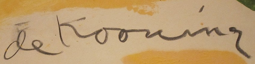Willem de Kooning Signature