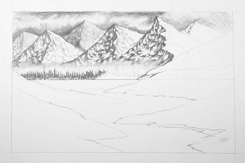 landscape drawing 14