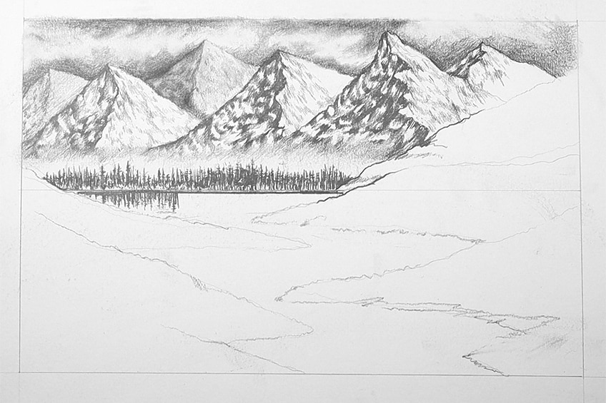 landscape drawing 17