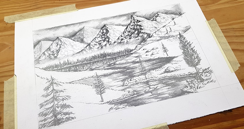 landscape drawing 33