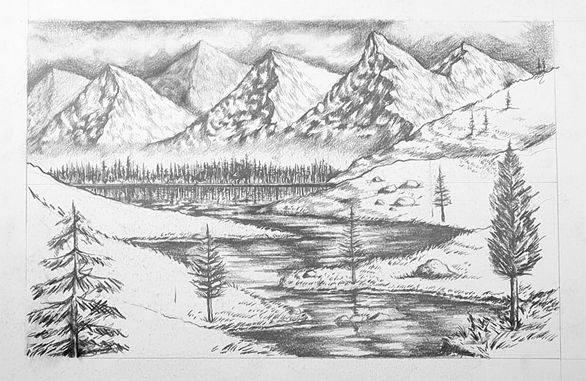 Magic Scenery  Portrait  Pencil Sketch  Pencil Sketch Drawing Buy Magic  Scenery  Portrait  Pencil Sketch  Pencil Sketch Drawing by Gautam  Chakraborty Manatosh Mallick at Low Price in India  Flipkartcom