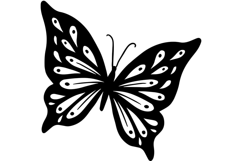 Butterfly Coloring Page 1