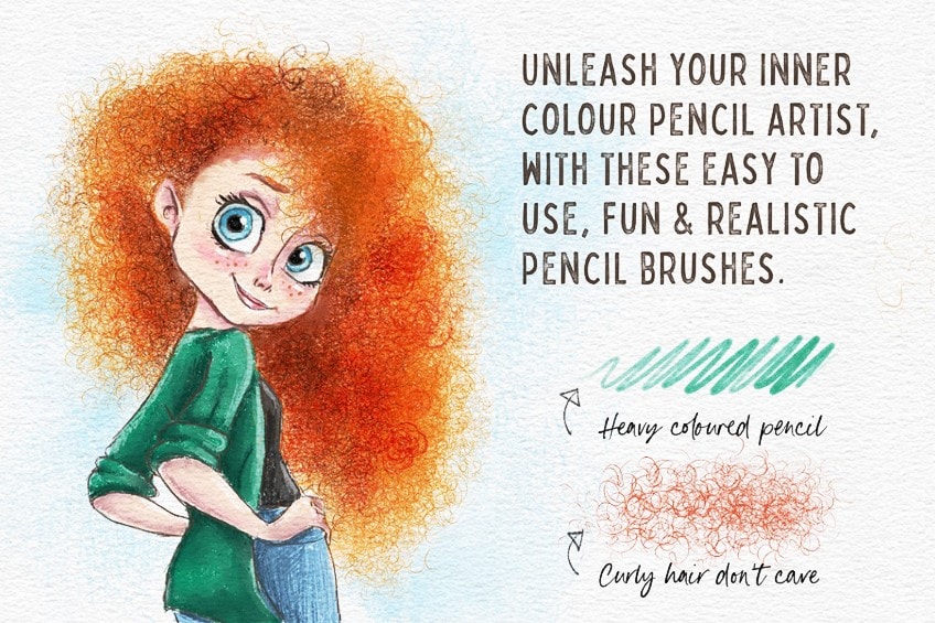 Colored Procreate Pencil Brushes