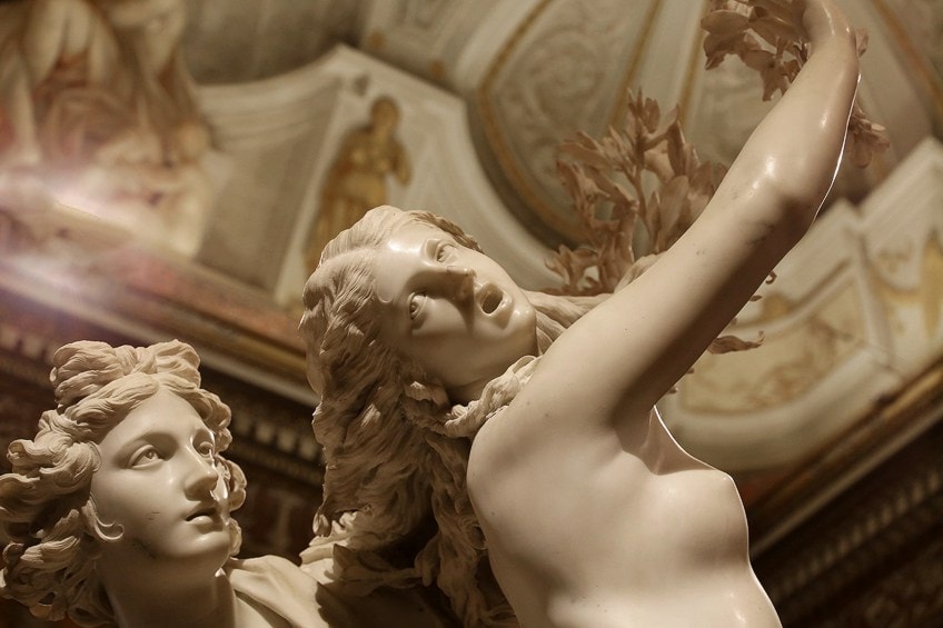 Daphne and Apollo Statue Close-Up