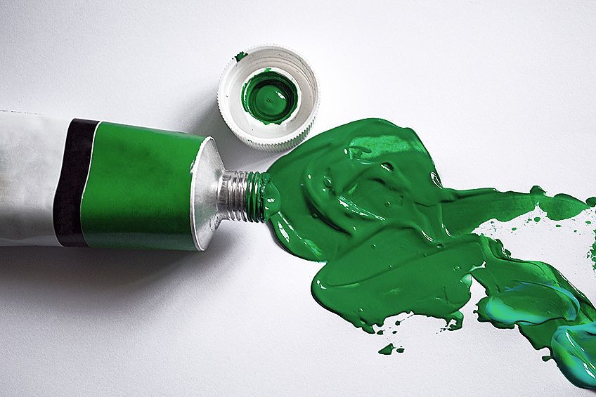 Green Color Paint