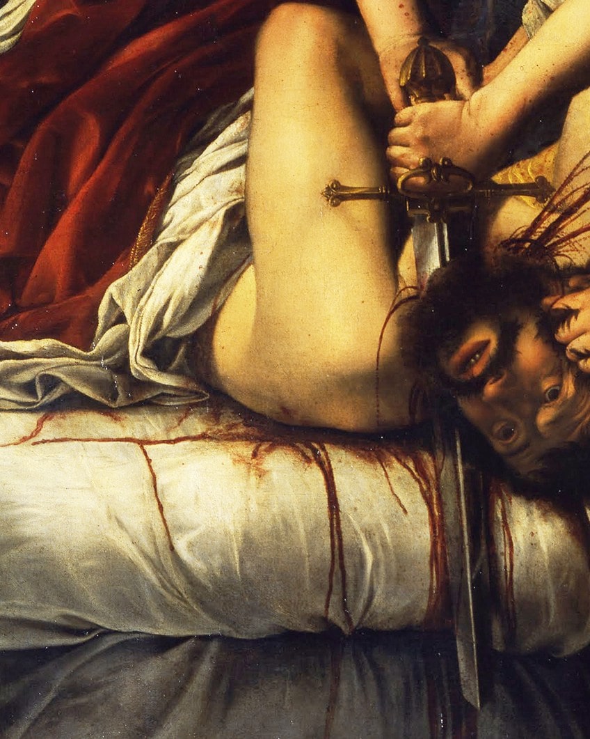 Judith Beheading Holofernes Painting Texture
