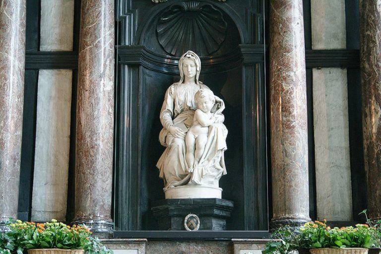 “Madonna of Bruges” by Michelangelo – At the Church of Our Lady