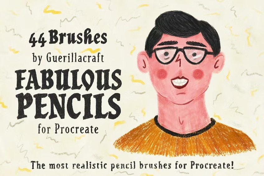 Pencils Hair Texture Brush