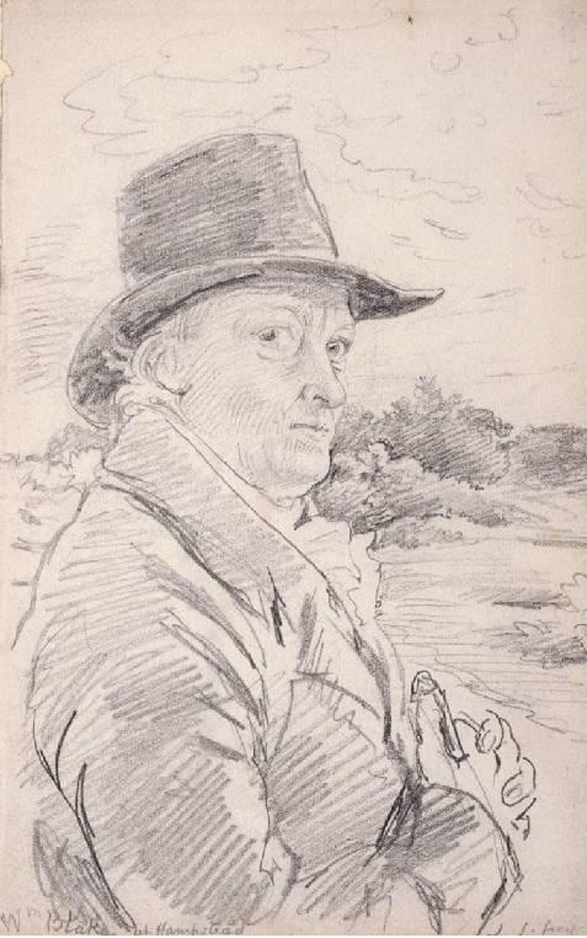 Portrait of William Blake by John Linnell