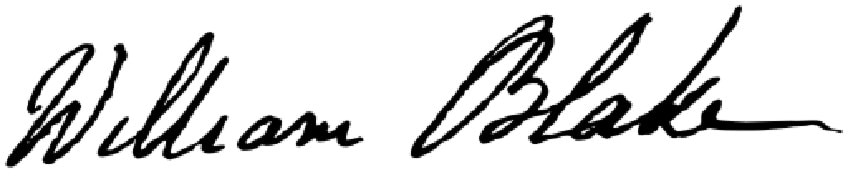 William Blake Signature