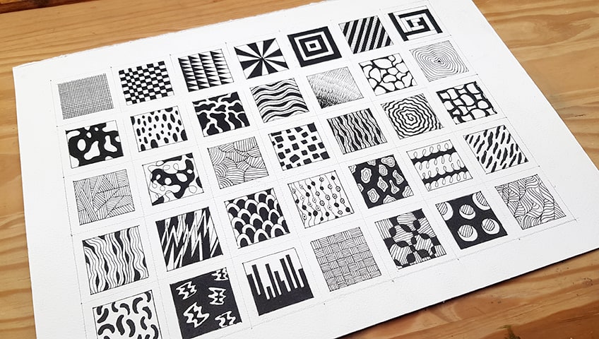 pretty patterns to draw simple