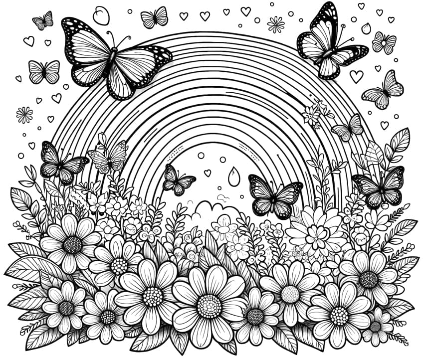 butterfly coloring sheet 24