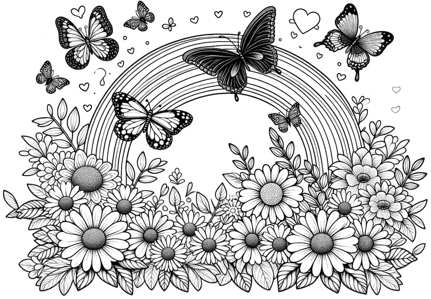 butterfly coloring sheet 26