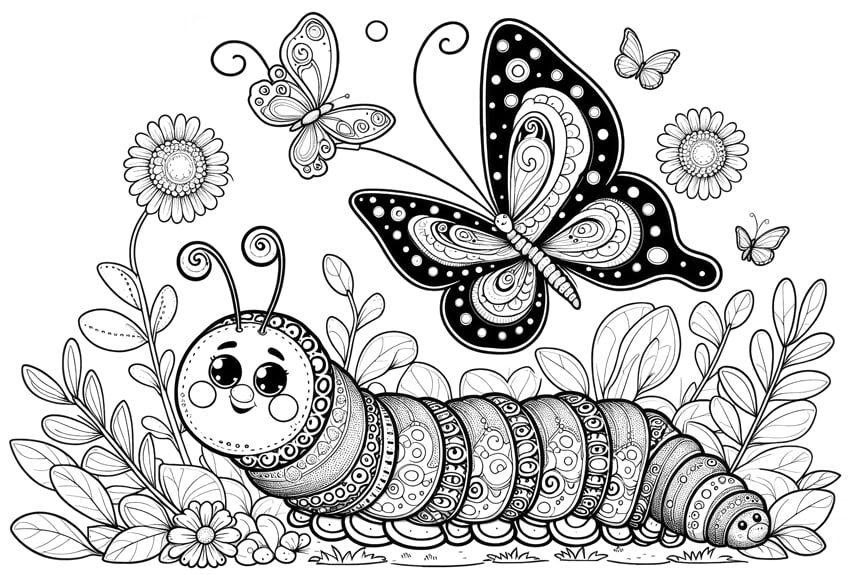 butterfly coloring sheet 30