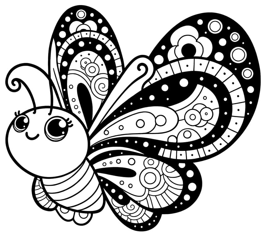 butterfly coloring sheet 37