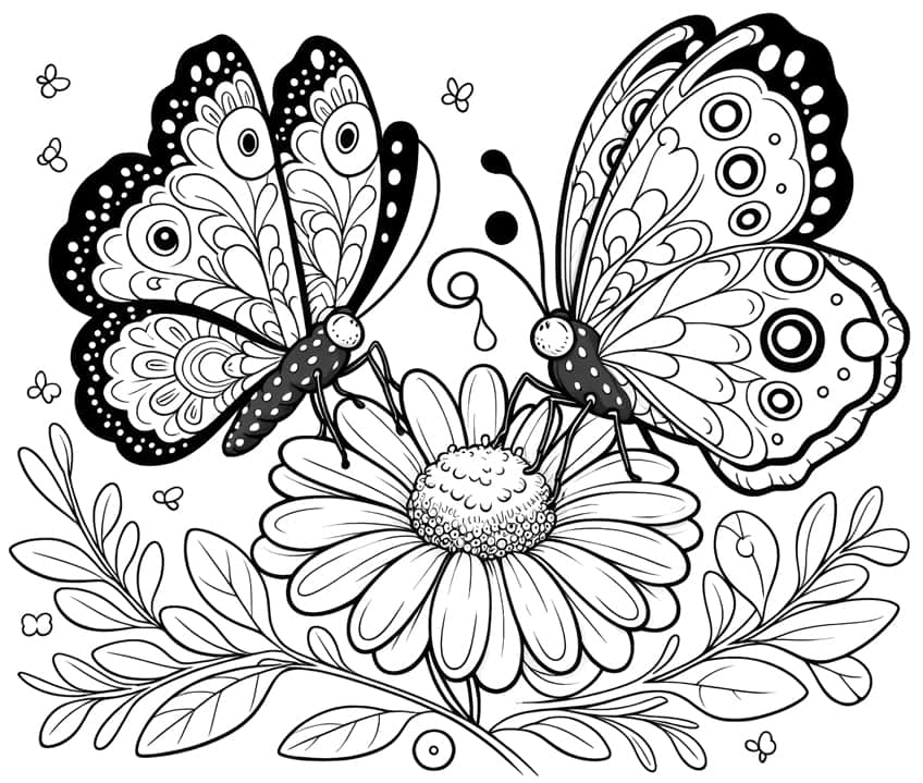 butterfly coloring sheet 39