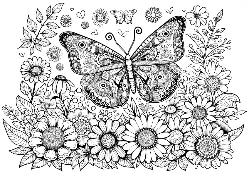 butterfly coloring sheet 41