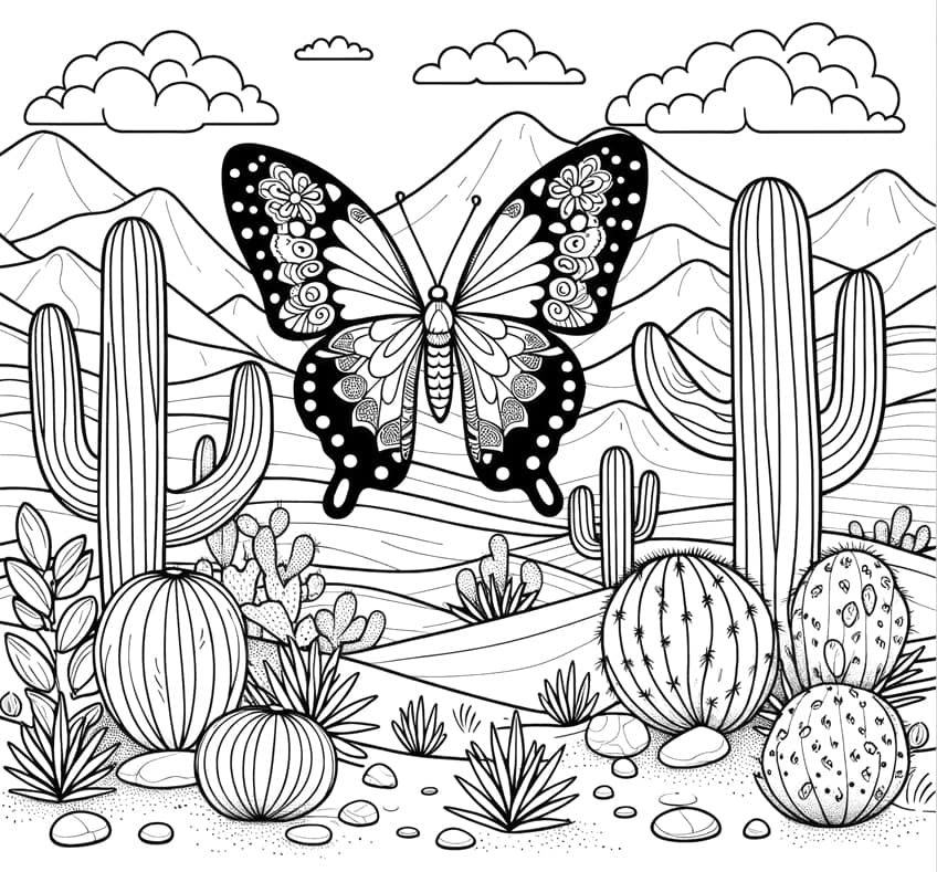butterfly coloring sheet 55