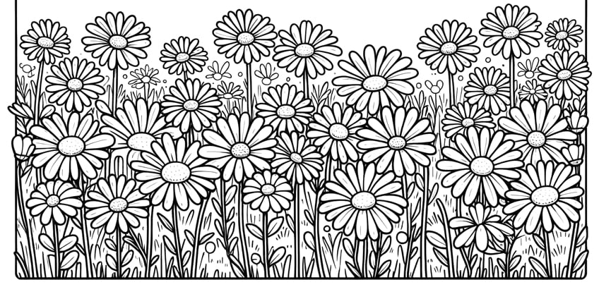 flower coloring page 06