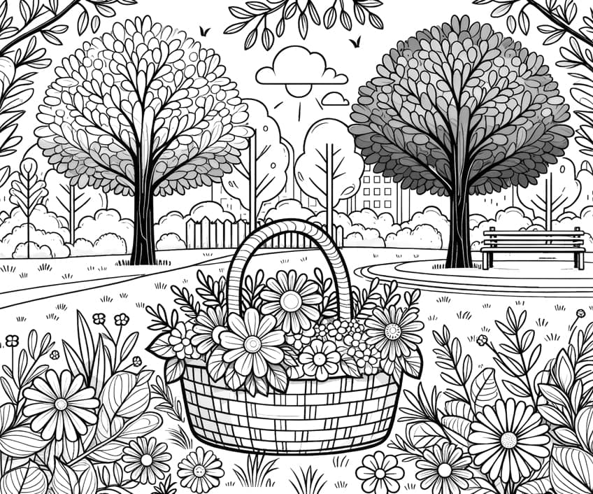 flower coloring page 30