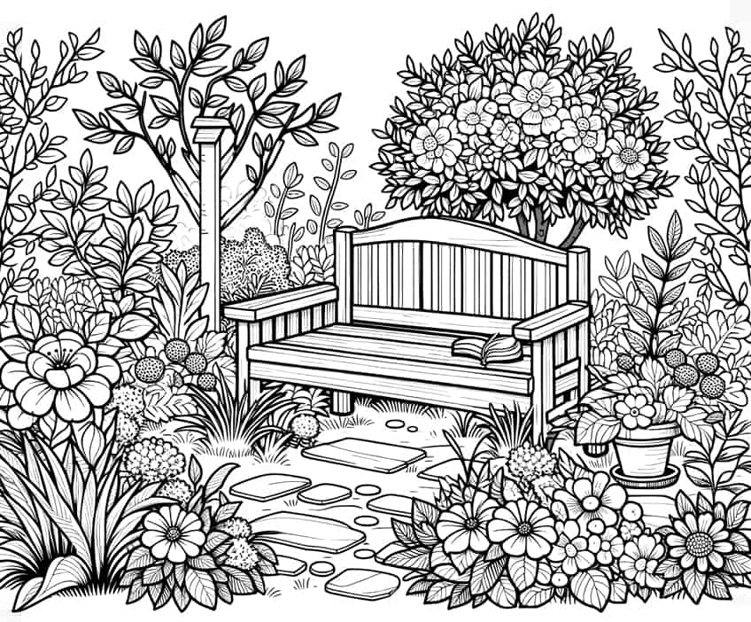flower coloring page 35