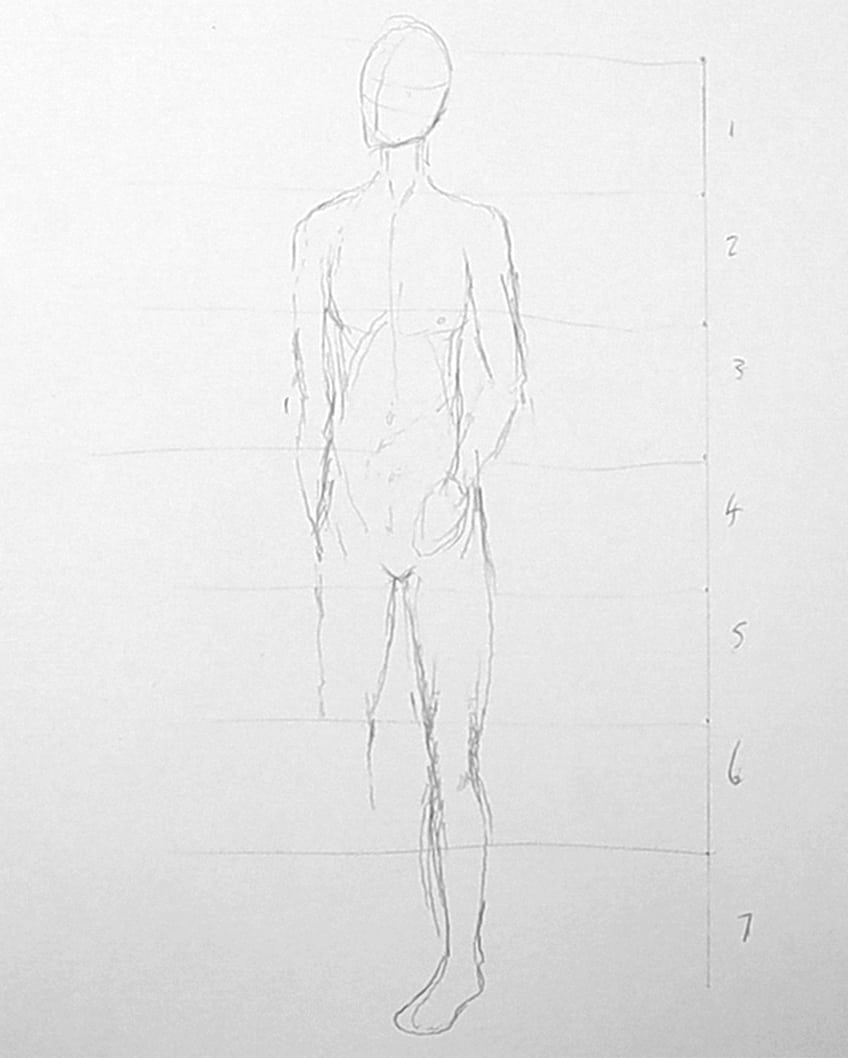 Fashion template of 12 walking men. posters for the wall • posters front,  technical, isolated | myloview.com