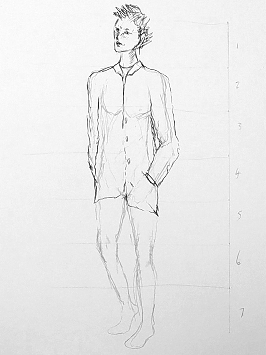 Standing - Female Side  Drawing people, Human figure sketches, Posture  drawing