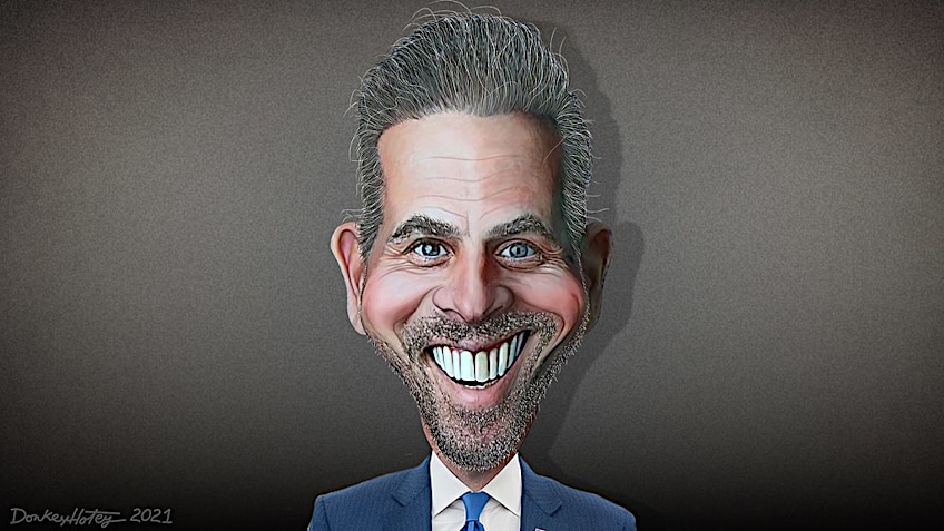 Caricature of Hunter Biden