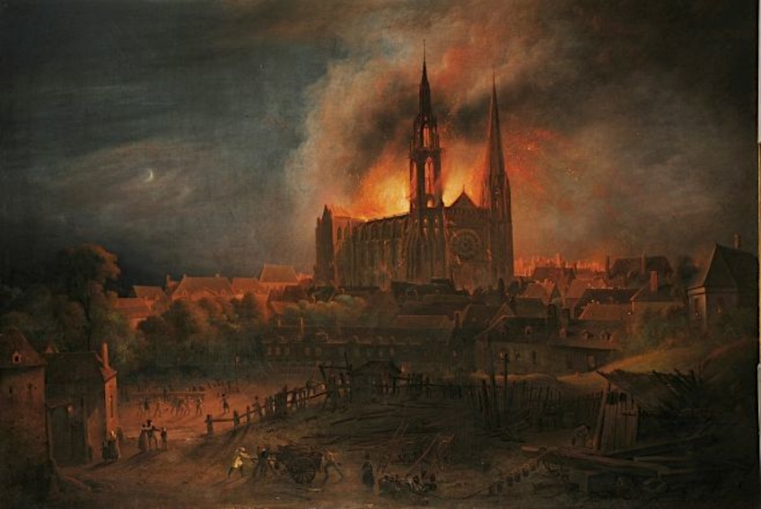 Chartres Cathedral Fire