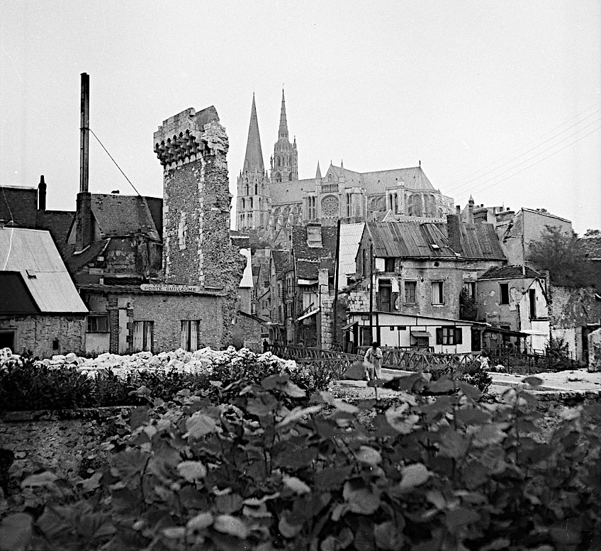 Chartres Cathedral in 1948