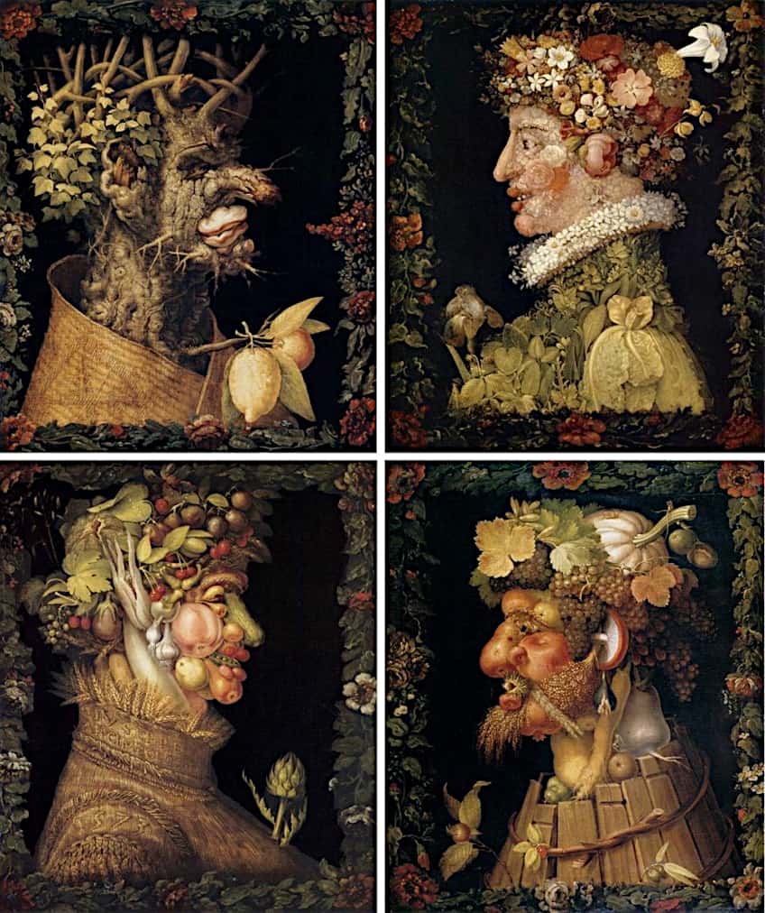 Compilation of Giuseppe Arcimboldo's Seasons