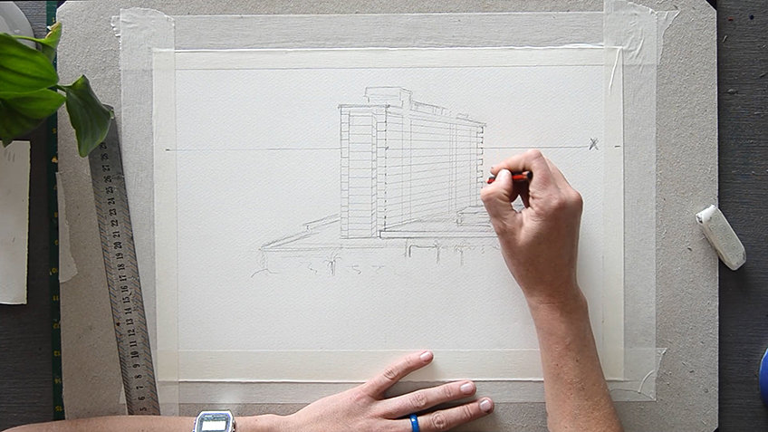 Cool Skyscraper Sketch Image 18