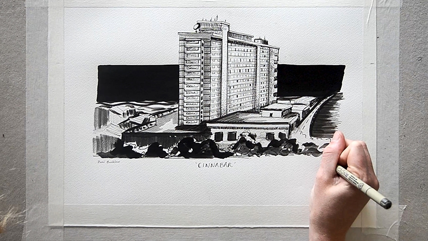 Drawing 3D skyscrapers  Math Art Perspective  ShowMe