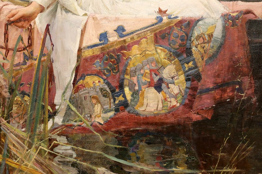 The Lady of Shalott Painting Close-Up