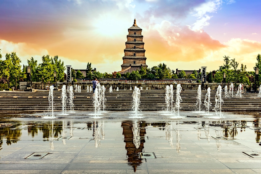 Wild Goose Pagoda in China