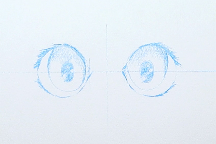 How to Draw Anime Eyes - Female (Eyes) Step by Step