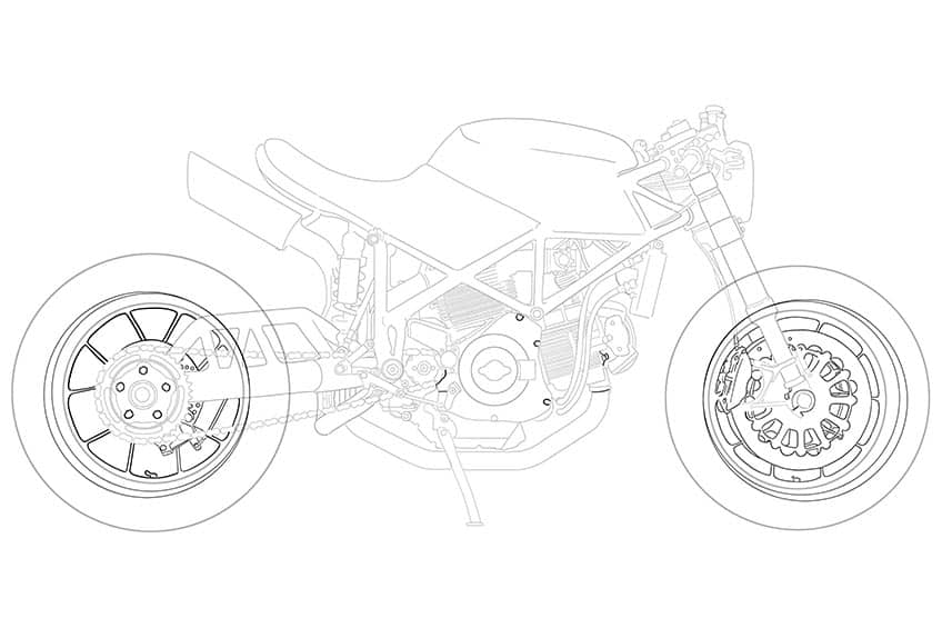 Motorcycle Drawing 07