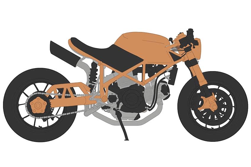 Motorcycle Drawing 10
