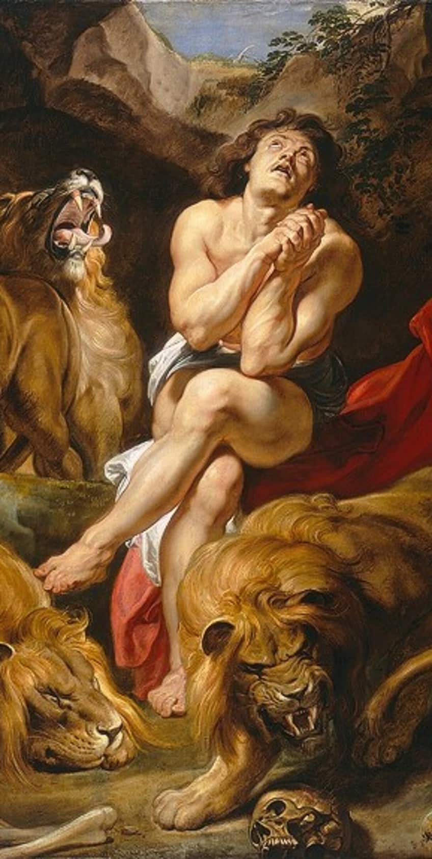 Subjects in Daniel in the Lions Den Painting