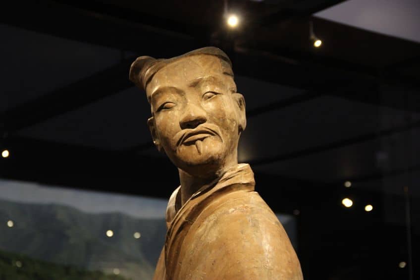 terracotta warriors face