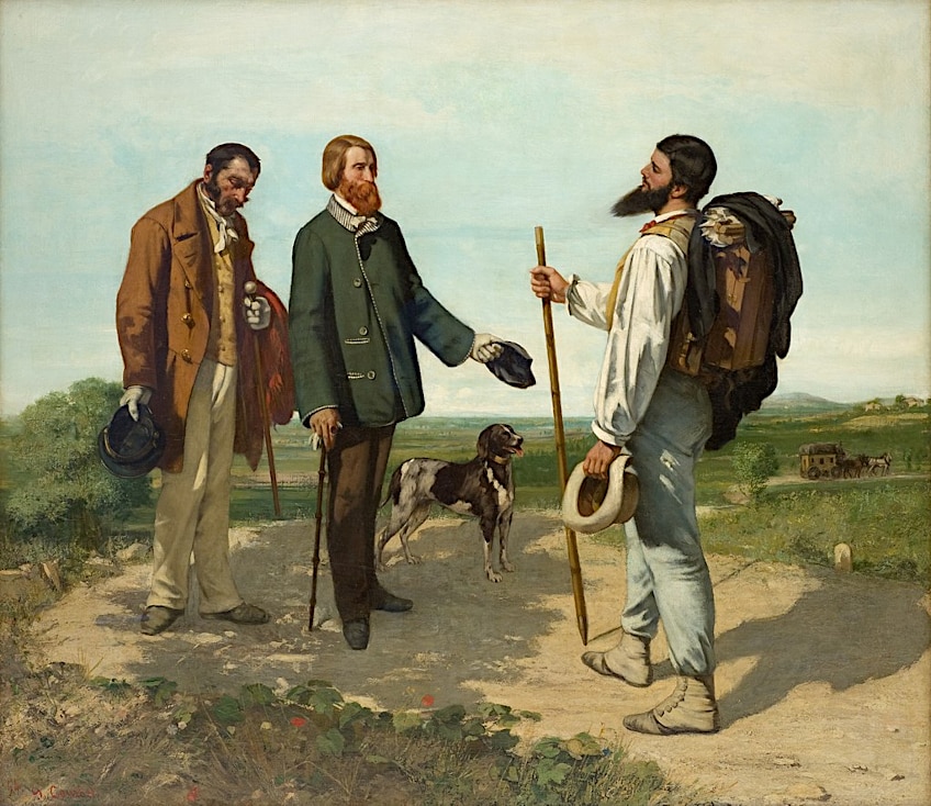 The Meeting by Gustave Courbet