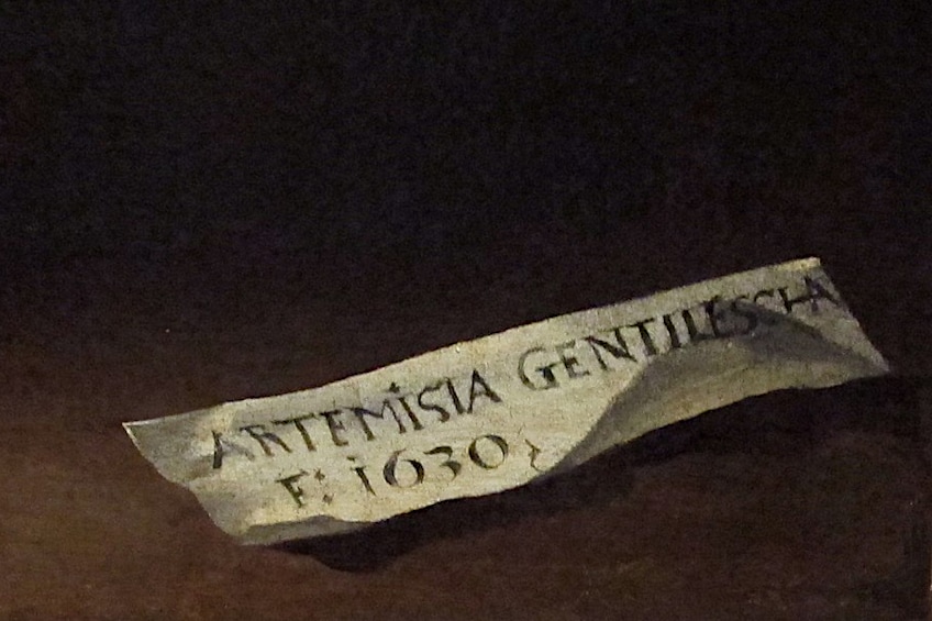 Artemisia Gentileschi Signature