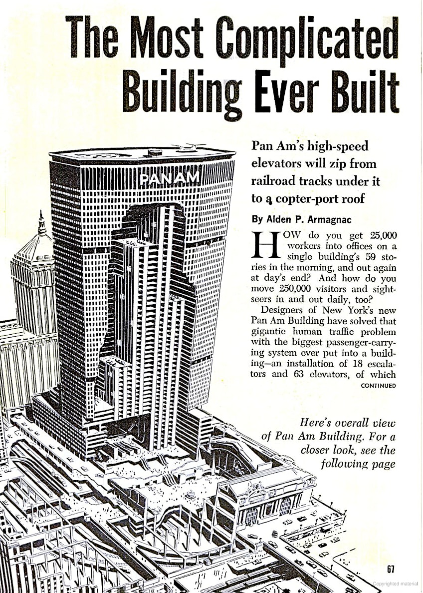 Article on Pan Am Building Design