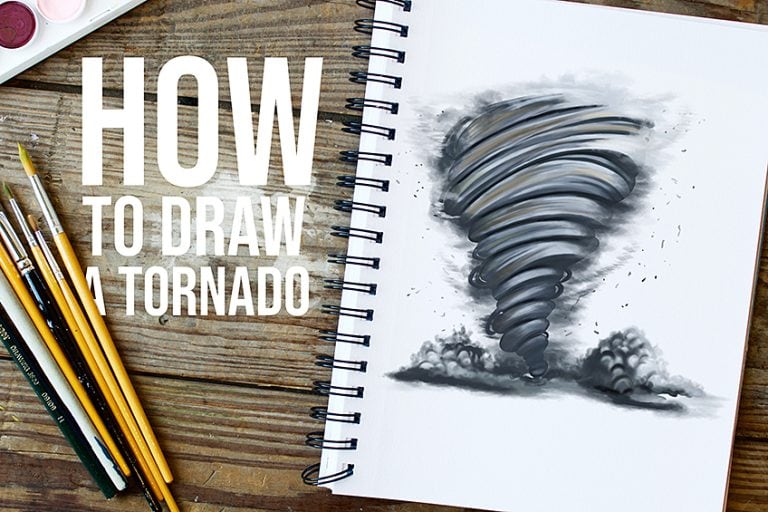 How to Draw a Tornado – A Realistic Tornado Drawing