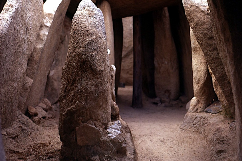 Interior of the Great Dolmen of Zambujeiro
