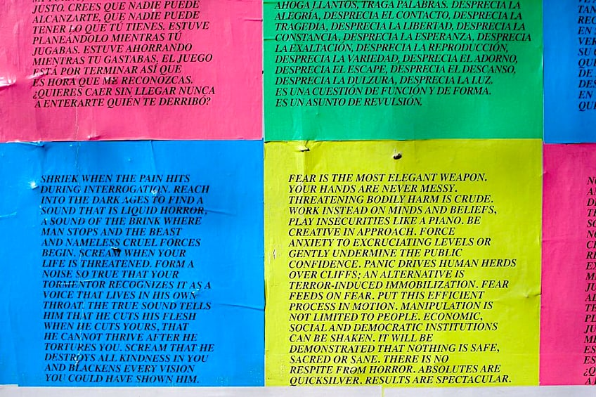 Helmut Lang & Jenny Holzer collaboration produced for the 1996 Florence  Biennale