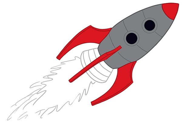 How to Draw a Rocket - An Easy Rocket Drawing Tutorial
