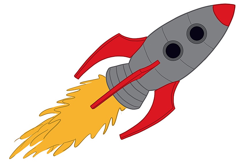 How to Draw Rocket Ship Step by Step for Kids Easy 