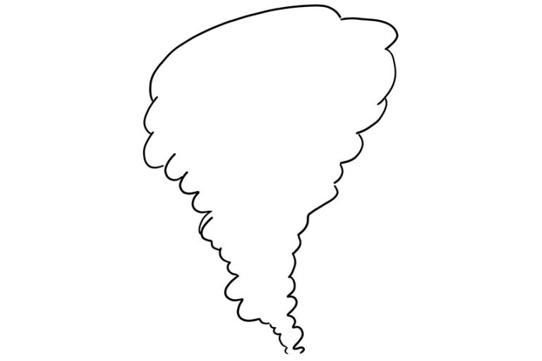 How to Draw a Tornado A Realistic Tornado Drawing